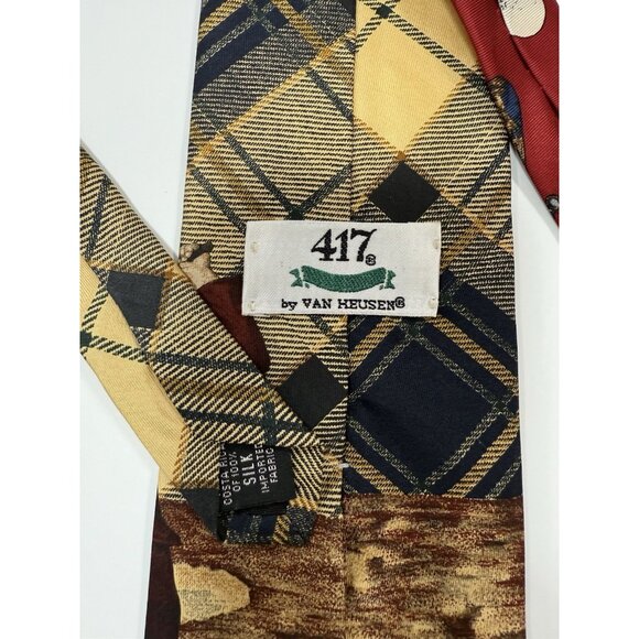 Vintage Silk Neckties Mens Golf Theme Variety Brands Patterns Prints Lot Of 5 - Picture 7 of 11